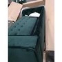 GRADE A2 - Elba Green Velvet Sofa with Button Detailing & Bolster Cushions - Seats 2