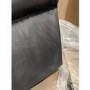 GRADE A2 - Large Dark Grey Velvet Armchair - Mid Century - Eden