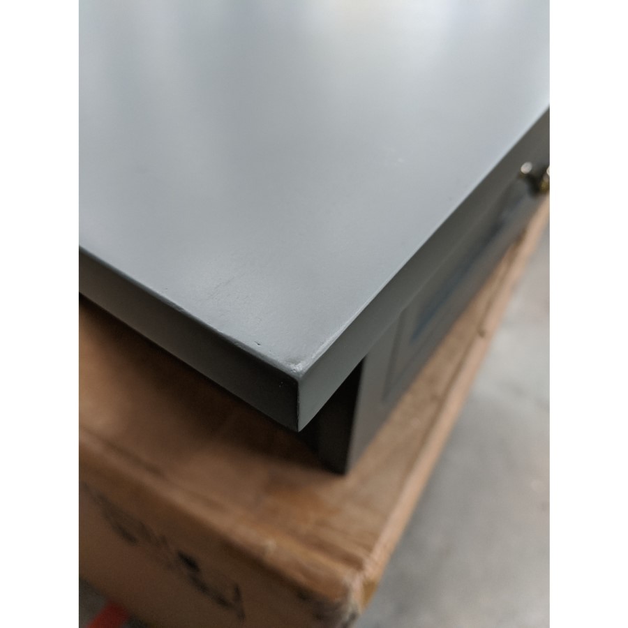 GRADE A2 - Narrow Grey Console Table with Drawers - Elms