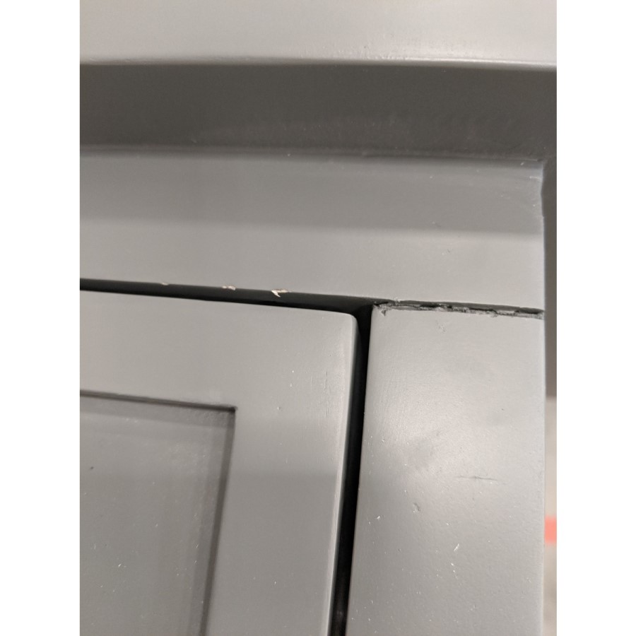 GRADE A2 - Narrow Grey Console Table with Drawers - Elms