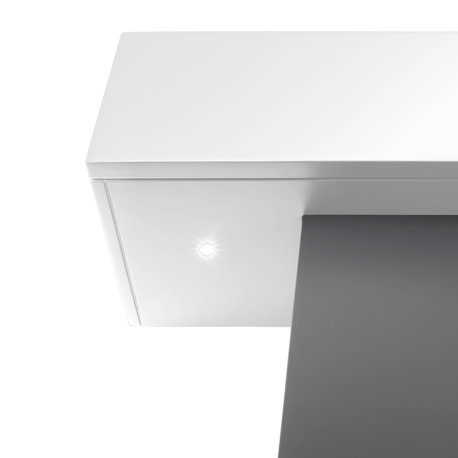 White Wall Mounted Electric Fireplace Suite with LED Lights Amberglo