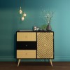 Lux Handcrafted Sideboard in Black &amp; Gold
