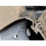 GRADE A2 - Safina Velvet Storage Blanket Box in Grey with Stud Detail