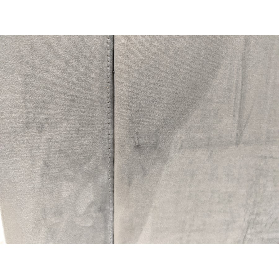 GRADE 2 - Silver Grey Velvet Armchair - Payton