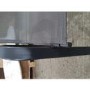 GRADE A2 - 6 Grey Metal Outdoor Dining Chairs