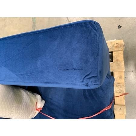 GRADE A2 - Clara Navy Blue Velvet 3 Seater Sofa