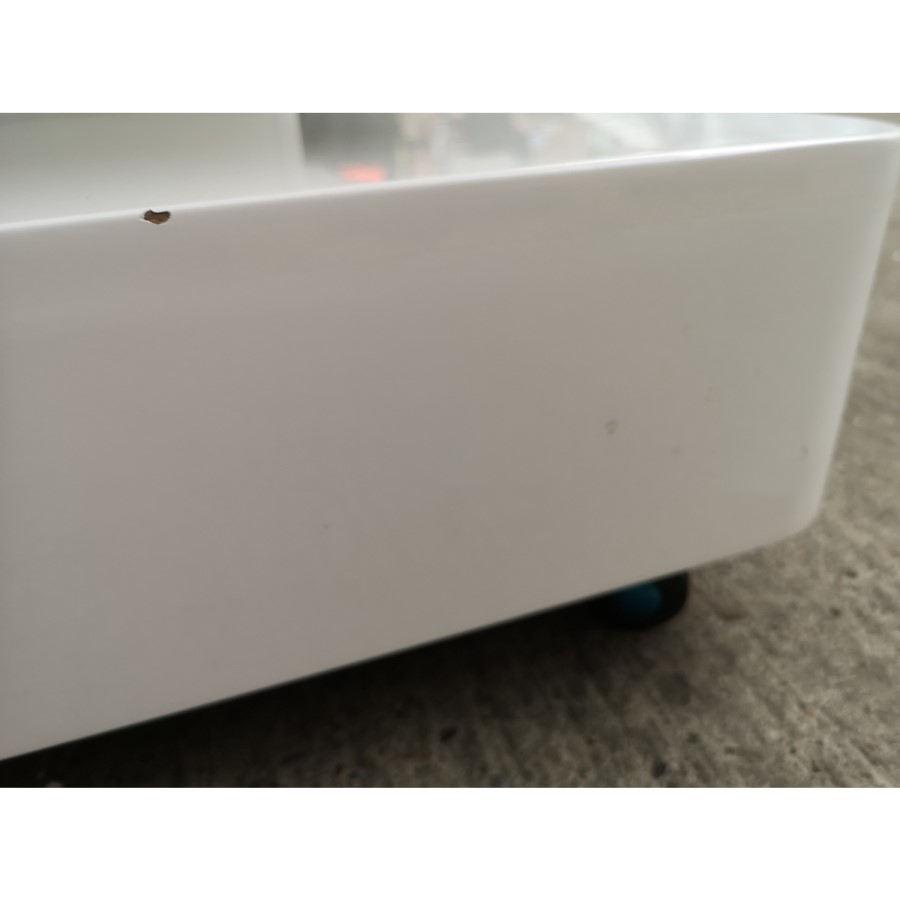 GRADE A2 - White Gloss Coffee Table with LED Lights - Tiffany