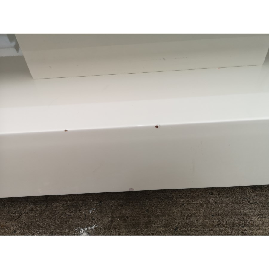 GRADE A2 - White Gloss Coffee Table with LED Lights - Tiffany