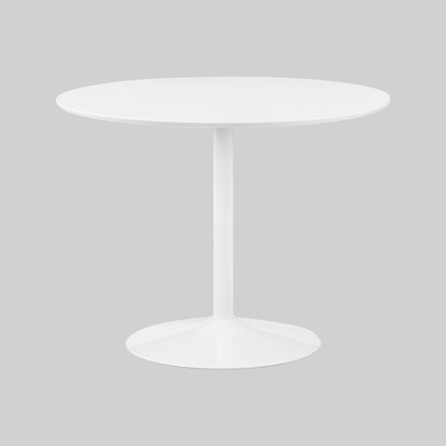 Photo of Round white dining table - seats 4 - julian bowen blanco