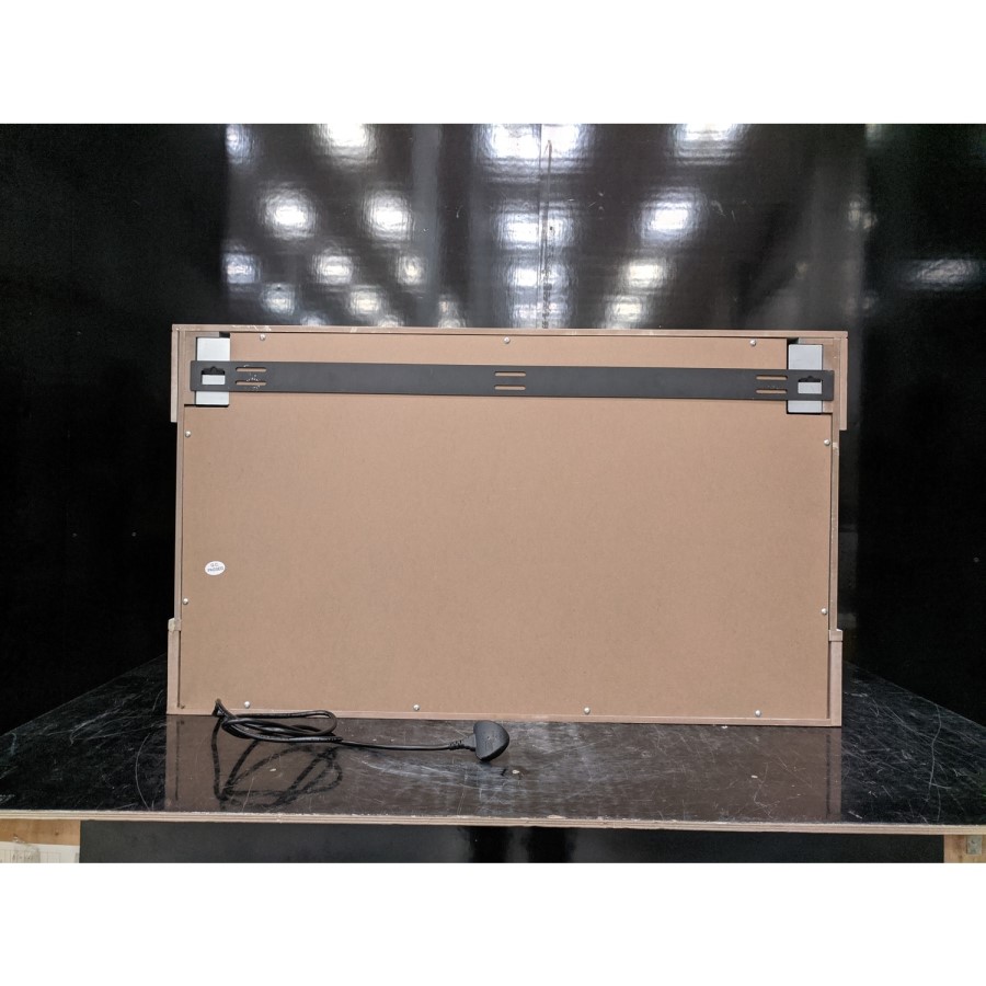 GRADE A3 - White Wall Mounted Electric Fireplace Suite - 39 Inch - Amberglo