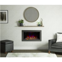 Be Modern 34" Black Nickel Inset Electric Fire - Avella