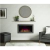 GRADE A2 - Avella Wall Inset Electric Fire Black Nickel