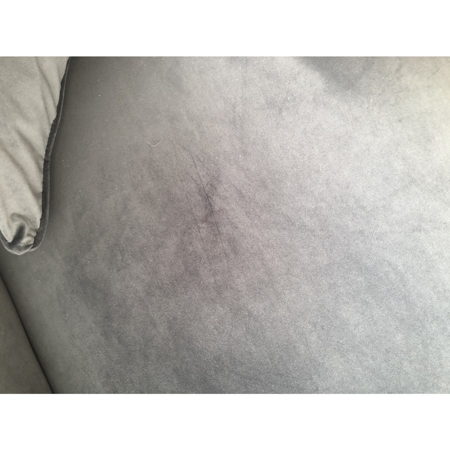 GRADE A2 - Payton Charcoal Grey Velvet Loveseat