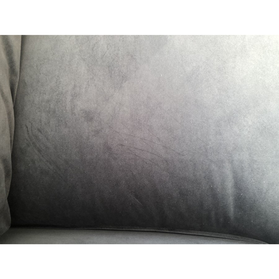 GRADE A2 - Payton Charcoal Grey Velvet Loveseat