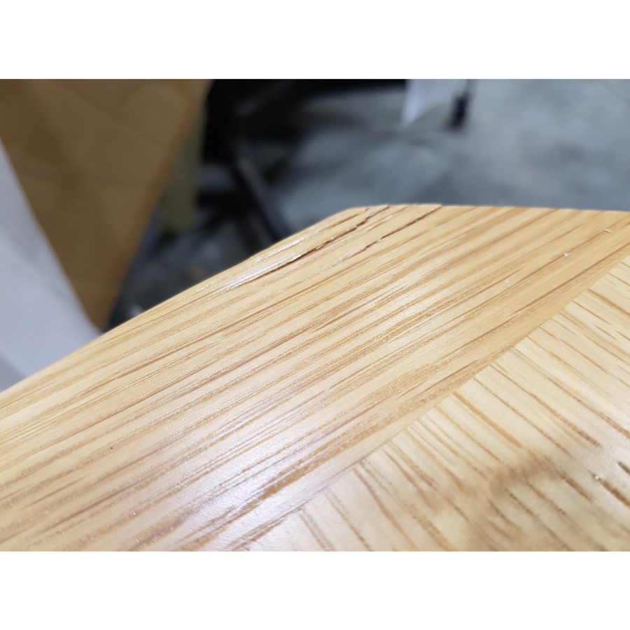 GRADE A2 - Solid Oak Corner TV Unit - Adeline