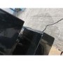 GRADE A2 - Extra Large Black Gloss TV Stand with LEDs- TV's up to 80" - Evoque
