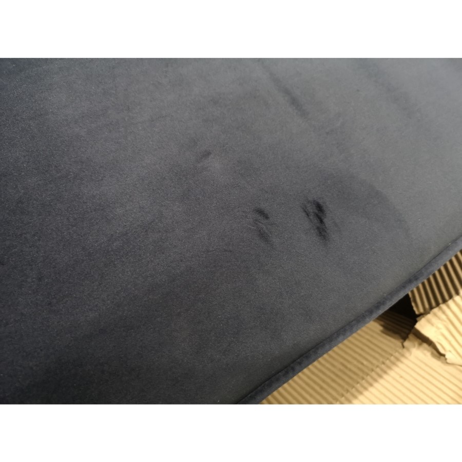 GRADE A2 - Navy Blue Velvet Chesterfield Sofa Bed - Seats 3 - Double Bed - Bronte