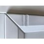 GRADE A2 - Julian Bowen Maine 3 Door Combination Wardrobe in Grey
