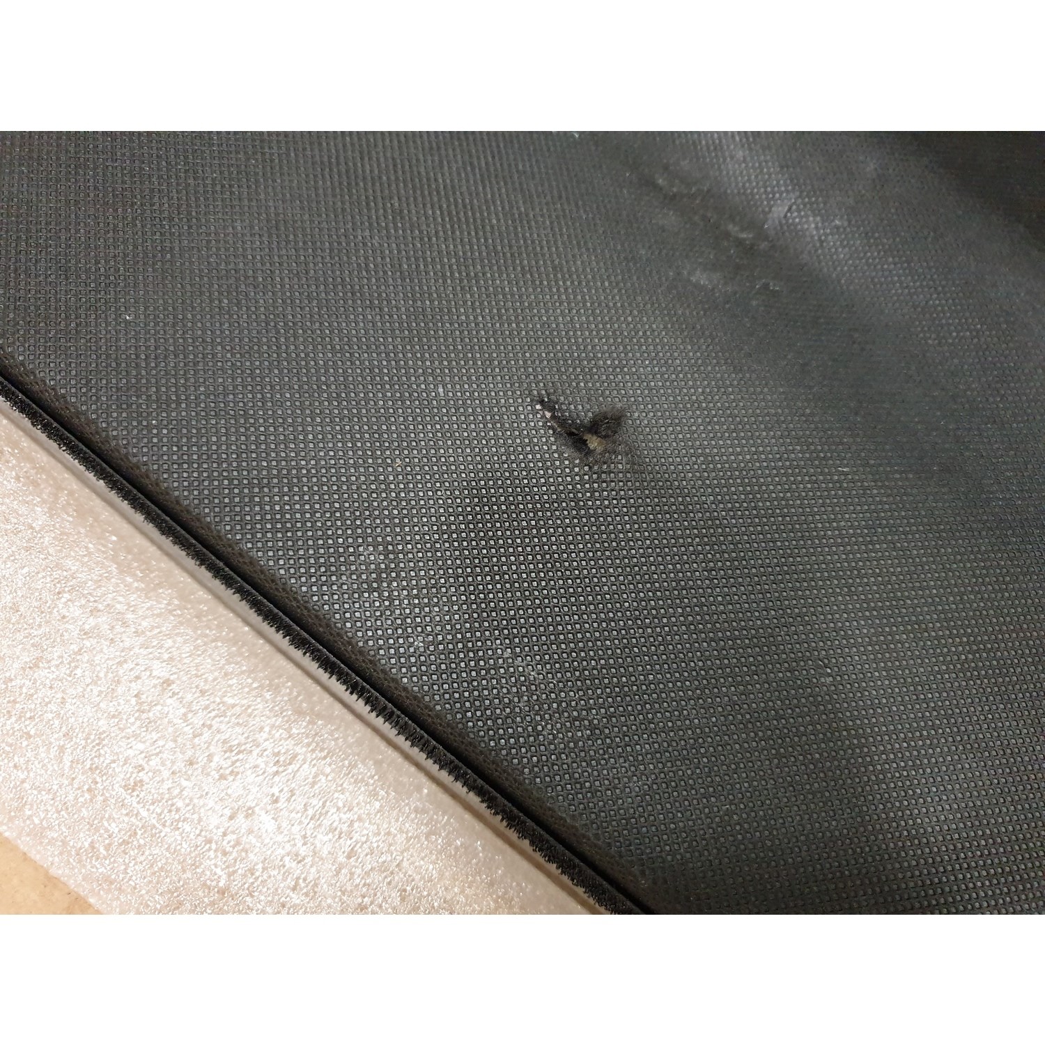 GRADE A2 Maddox King Size Ottoman Bed with Cushioned Headboard in Silver Grey Velvet