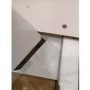 GRADE A2 - Large White High Gloss TV Unit with Grey Shelf - Harlow
