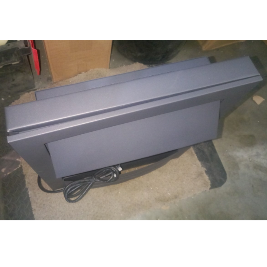 GRADE A2 - Adam Colorado Electric Inset Fire in Matt Black 