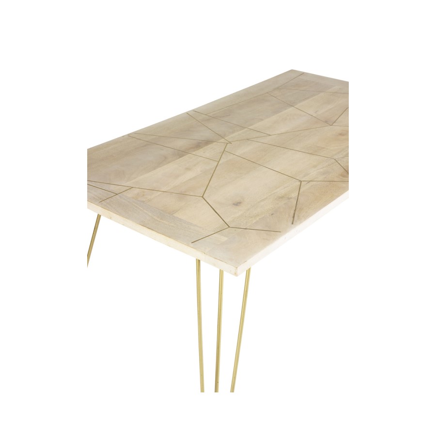 Bengal Light Gold Dining Table