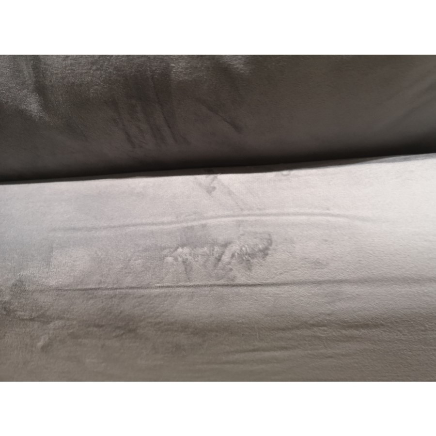 GRADE A2 - Payton Silver Grey Velvet 2 Seater Sofa