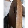 GRADE A2 - Narrow Console Table in Dark Wood with Gold Inlay & Drawers - Dejan