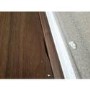GRADE A2 - Solid Walnut TV Unit with Sliding Doors & Drawers - Briana