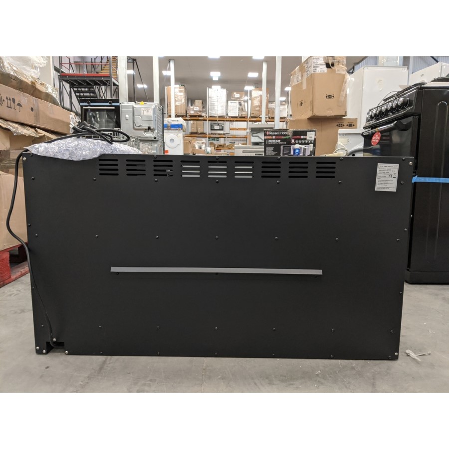 GRADE A2 - 42 Inch Black Built In Electric Fire -  AmberGlo