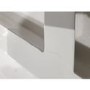 GRADE A2 - White Gloss Office Desk with Drawer - Roxy
