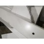 GRADE A2 - White Gloss Office Desk with Drawer - Roxy