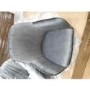 GRADE A2 - Set of 2 Grey Velvet Dining Tub Chairs with Chrome Legs - Logan