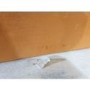 GRADE A2 - Orange Velvet Sofa with Squared Arms & Button Back - Seats 3 - Bailey