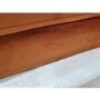 GRADE A2 - Orange Velvet Sofa with Squared Arms & Button Back - Seats 3 - Bailey