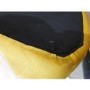 GRADE A2 - Christiana Mustard Yellow Velvet Chaise Longue Chair - Right Hand Facing