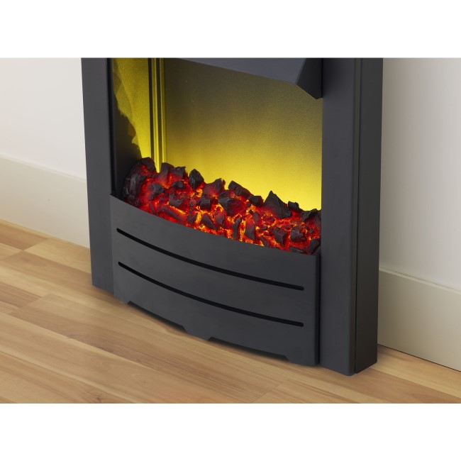 GRADE A1 - Adam Colorado Electric Inset Fire in Matt Black 