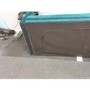 GRADE A2 - Teal Blue Velvet Sofa Bed with Cushions - Seats 3 - Rory