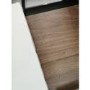 GRADE A2 - Walnut and Black Large TV Stand 