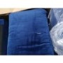 GRADE A2 - Clara Navy Blue Velvet 3 Seater Sofa