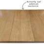 Oak Extendable Dining Table - Seats 6 - New Haven