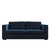GRADE A2 - Clara Dark Blue Velvet 3 Seater Sofa