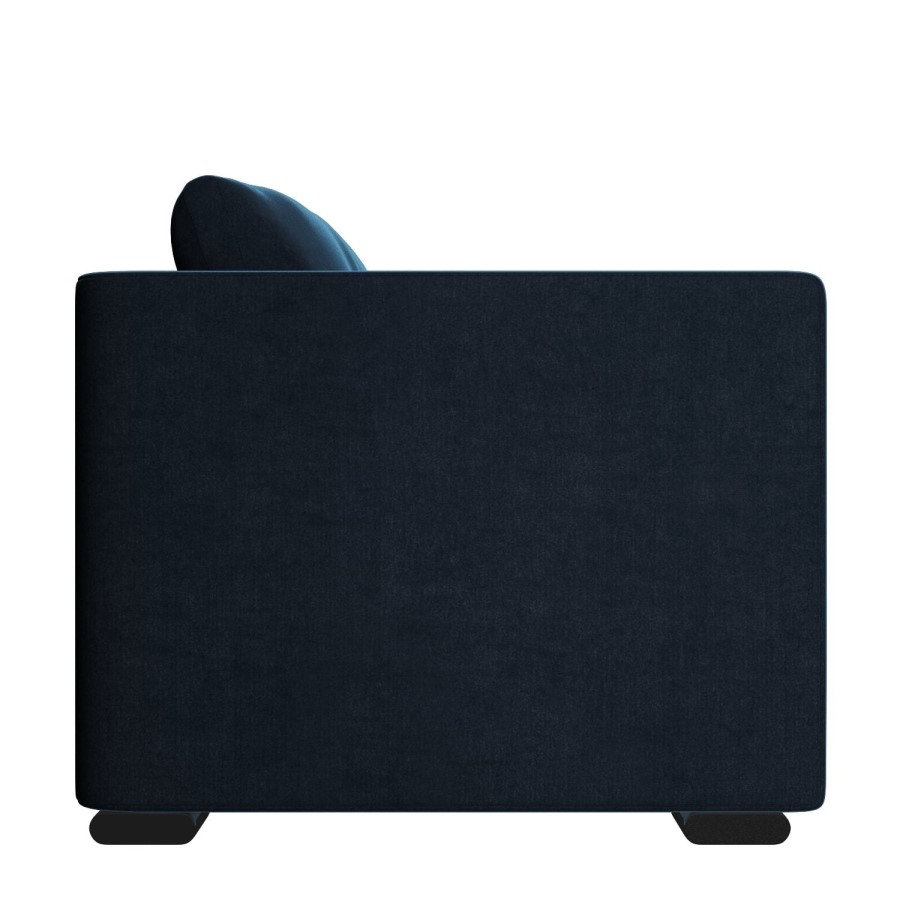 GRADE A2 - Clara Navy Blue Velvet 3 Seater Sofa