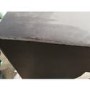 GRADE A2 - Grey Velvet Armchair with Black Legs - Ivy