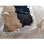 GRADE A2 - Navy Blue Velvet Corner Sofa with Bolster Cushions - Seats 3 - Idris