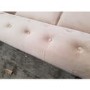 GRADE A2 - 3 Seater Chesterfield Sofa Bed in Beige Velvet - Sleeps 2 - Bronte