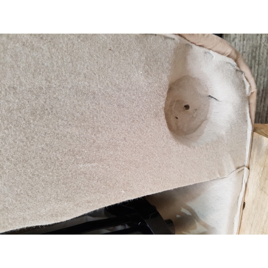 GRADE A2 - 3 Seater Chesterfield Sofa Bed in Beige Velvet - Sleeps 2 - Bronte