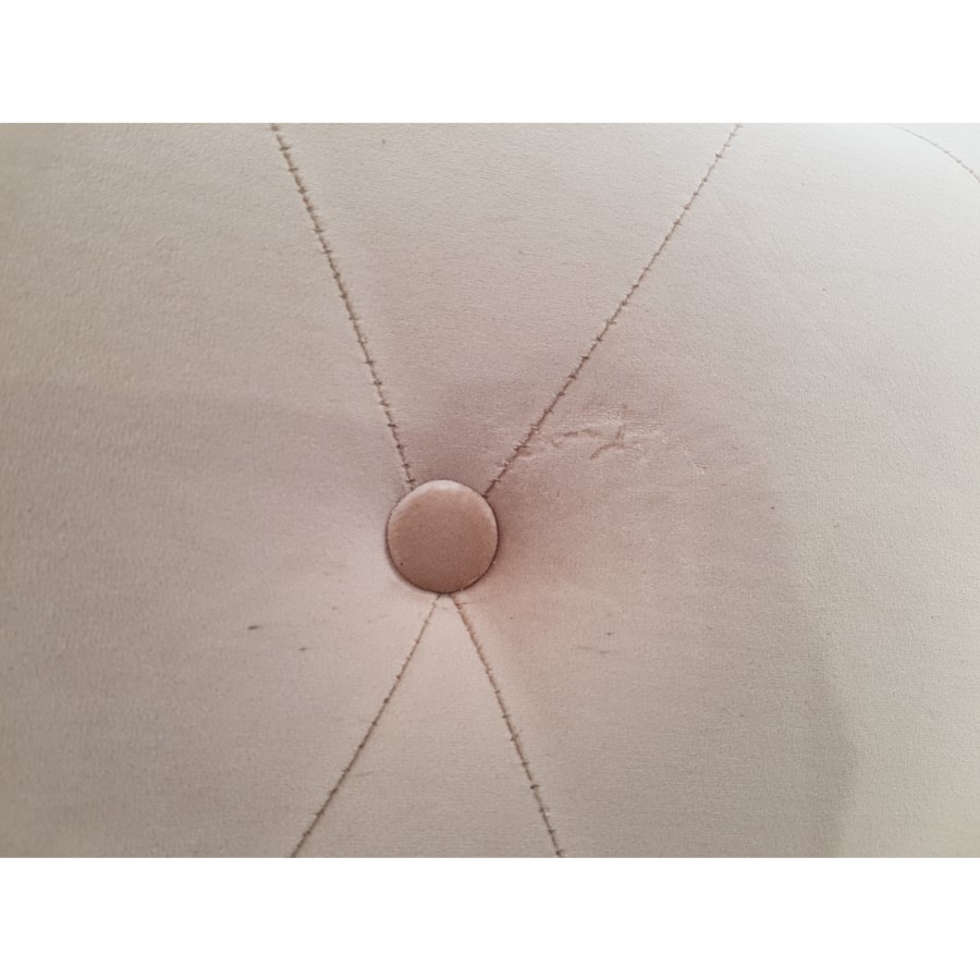 GRADE A2 - 3 Seater Chesterfield Sofa Bed in Beige Velvet - Sleeps 2 - Bronte