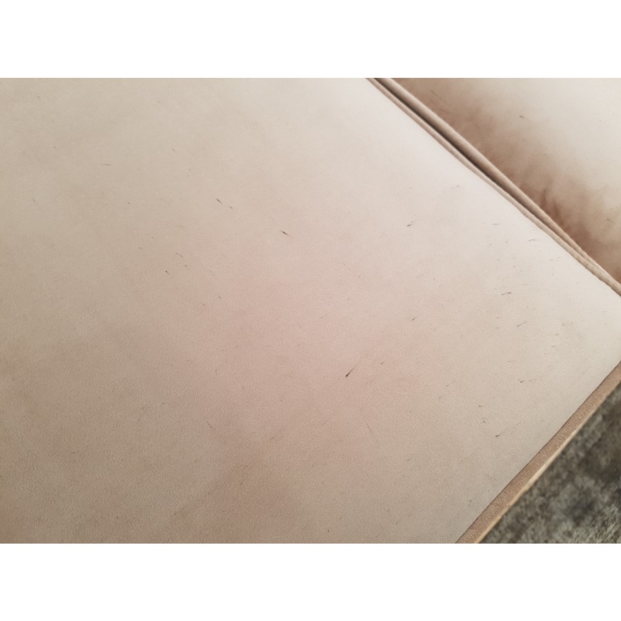 GRADE A2 - 3 Seater Chesterfield Sofa Bed in Beige Velvet - Sleeps 2 - Bronte