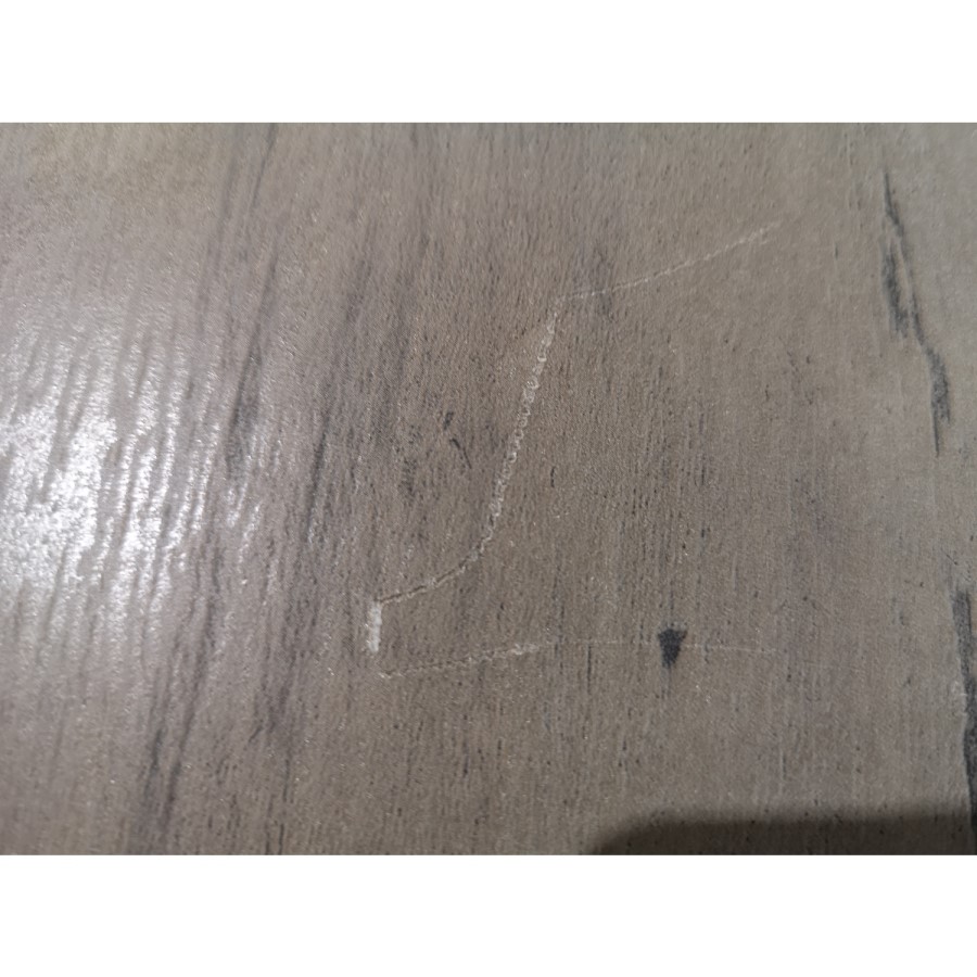 GRADE A2 - Grey Round Coffee Table with Metal Base - Foster